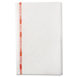 Chix Food Service Towels, Cotton, 13 x 21, White/Red, 150/Carton