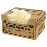 Chix Fresh Guy Towels, 13.5 x 13.5, Yellow, 150/Carton