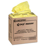 Chix Masslinn Dust Cloths, 24 x 24, Yellow, 150/Carton
