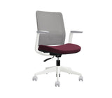 Global Factor – Smart and Chic Charcoal Mesh Synchro-Tilter Mid-Back Chair in Vinyl, Perfect for your State-of-the-Art Office, Home and Business.