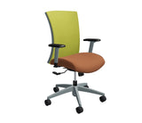 Global Vion – Sleek Citrus Dimension Mesh High Back Tilter Task Chair in Vinyl for the Modern Office, Home and Business.