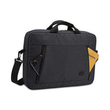 Case Logic Huxton 15.6" Laptop Attache, Fits Devices Up to 15.6", Polyester, 16.3 x 2.8 x 12.4, Black