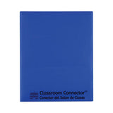 C-Line Classroom Connector Folders, 11 x 8.5, Blue, 25/Box