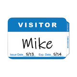 C-Line Self-Adhesive Name Badges, Hello My Name Is, Blue, 3.5 x 2.25, 100/BX