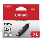 Canon 6452B001 (CLI-251XL) ChromaLife100+ High-Yield Ink, 3,350 Page-Yield, Gray
