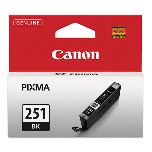 Canon 6513B001 (CLI-251) ChromaLife100+ Ink, 1,105 Page-Yield, Black