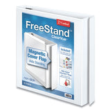 Cardinal FreeStand Easy Open Locking Slant-D Ring Binder, 3 Rings, 1" Capacity, 11 x 8.5, White