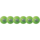 Champion Sports 6 Inch Rhino Skin Low Bounce Dodgeball Set Neon Green - RXD6NGSET