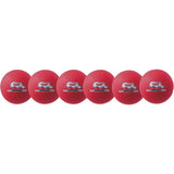 Champion Sports 6 Inch Rhino Skin Low Bounce Dodgeball Set Neon Red - RXD6NRDSET