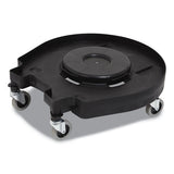 Coastwide Professional Click-Connect Waste Receptacle Dolly, Female End, For 32-44 gal Receptacles, 22.25 x 20.3 x 6.6, Black