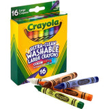 Crayola Ultra-Clean Washable Large Crayons - 52-3281