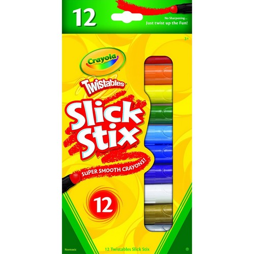 Crayola Twistables Slick Stix 12-count Smooth Crayons - 52-9512