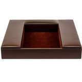 Dacasso Chocolate Brown Leatherette Enhanced Conference Room Organizer - A3390