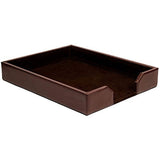 Dacasso Letter Tray - Dark Brown Bonded Leather - A3601