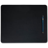 Dacasso Black Leather 14" x 11.5" Conference Pad - P1036