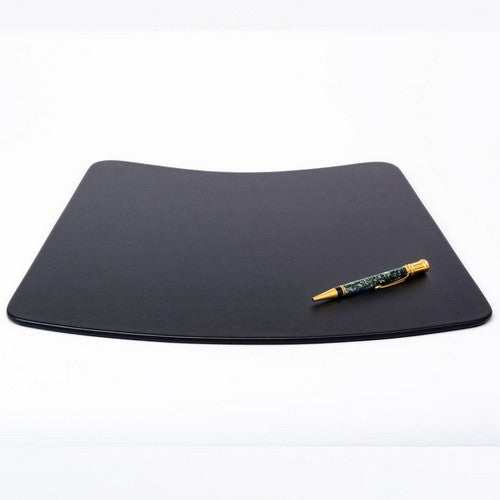 Dacasso Black Leatherette 17" x 14" Conference Pad for Round Table - P1324