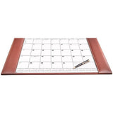 Dacasso Rustic Brown Leather Desk Pad with 2022 Calendar Insert, 25.5 x 17.25 - P3240
