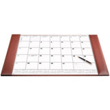 Dacasso Rustic Brown Leather Desk Pad with 2022 Calendar Insert, 34 x 20 - P3250