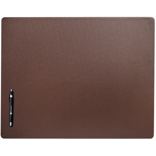 Dacasso Chocolate Brown Leatherette 24" x 19" Desk Mat without Rails - P3427