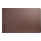 Dacasso Chocolate Brown Leatherette 38" x 24" Desk Mat without Rails - P3432