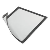 Durable DURAFRAME Magnetic Sign Holder, 5.5 x 8.5, Black Frame, 2/Pack