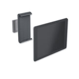 Durable Wall-Mounted Tablet Holder, Silver/Charcoal Gray