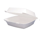 Dart Foam Hinged Lid Containers, 9.25 x 9.5 x 3, 200/Carton