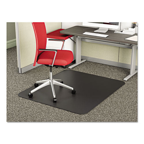 deflecto SuperMat Frequent Use Chair Mat for Medium Pile Carpet, 36 x 48, Rectangular, Black