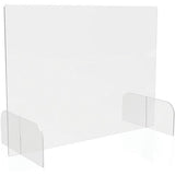 Deflecto Countertop Safety Barrier Full Shield with Feet - PBCTA3123B