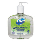 Dial Professional Antibacterial with Moisturizers Gel Hand Sanitizer, 16 oz Pump Bottle, Fragrance-Free