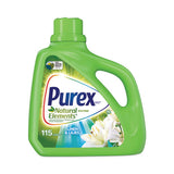 Purex Ultra Natural Elements HE Liquid Detergent, Linen and Lilies, 150 oz Bottle, 4/Carton