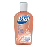 Dial Professional Hair + Body Wash, Neutral Scent, 7.5 oz Flip Cap, 24/Carton