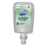 Dial Professional Antibacterial Gel Hand Sanitizer Refill for FIT Manual Dispenser, 1.2 L, Fragrance-Free, 3/Carton