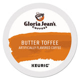Gloria Jean's Butter Toffee Coffee K-Cups, 96/Carton