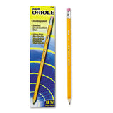 Dixon Oriole Pre-Sharpened Pencil, HB (#2), Black Lead, Yellow Barrel, Dozen