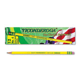 Ticonderoga Pencils, 2H (#4), Black Lead, Yellow Barrel, Dozen