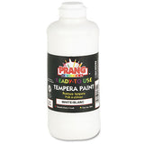 Prang Ready-to-Use Tempera Paint, White, 16 oz Dispenser-Cap Bottle