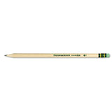 Ticonderoga EnviroStiks Pencil, HB (#2), Black Lead, Natural Woodgrain Barrel, Dozen