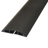 D-Line Light Duty Floor Cable Cover, 72" x 2.5" x 0.5", Black