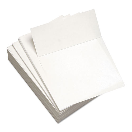 Lettermark Custom Cut-Sheet Copy Paper, 92 Bright, Micro-Perforated 3.66" from Bottom, 20lb, 8.5 x 11, White, 500/Ream
