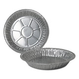 Durable Packaging Aluminum Pie Pans, Deep, 32.7 oz, 9" Diameter x 1.31", Silver, 500/Carton