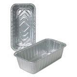 Durable Packaging Aluminum Loaf Pans, 2 lb, 8.69 x 4.56 x 2.38, 500/Carton