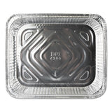 Durable Packaging Aluminum Steam Table Pans, Half Size, Shallow, 12.75 x 10.38 x 1.69, 35 Gauge, 100/Carton