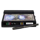 Dri-Mark Tri Test Counterfeit Bill Detector with Pen, U.S.; Canadian; Mexican; EU; UK; Chinese Currencies, 7 x 4 x 2.5, Black