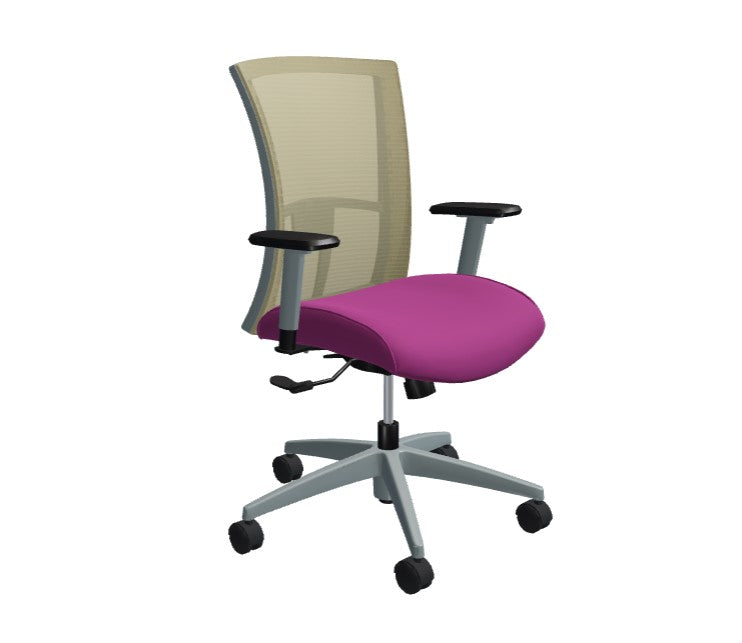Global Vion – Lush Dust Mesh High Back Tilter Task Chair in Vibrant Fabric for the Modern Office, Home and Business