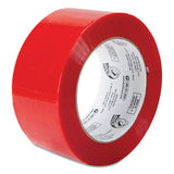 Duck Commercial Grade Color-Coding Packaging Tape, 3" Core, 1.88" x 109.3 yds, Red