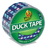 Duck Colored Duct Tape, 3" Core, 1.88" x 10 yds, Blue/Pink Whale of Time