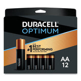 Duracell Optimum Alkaline AA Batteries, 12/Pack