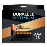 Duracell Optimum Alkaline AAA Batteries, 18/Pack