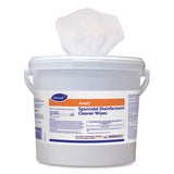 Diversey Avert Sporicidal Disinfectant Cleaner Wipes, 11 x 12, Chlorine Scent, 160/Canister, 4/Carton